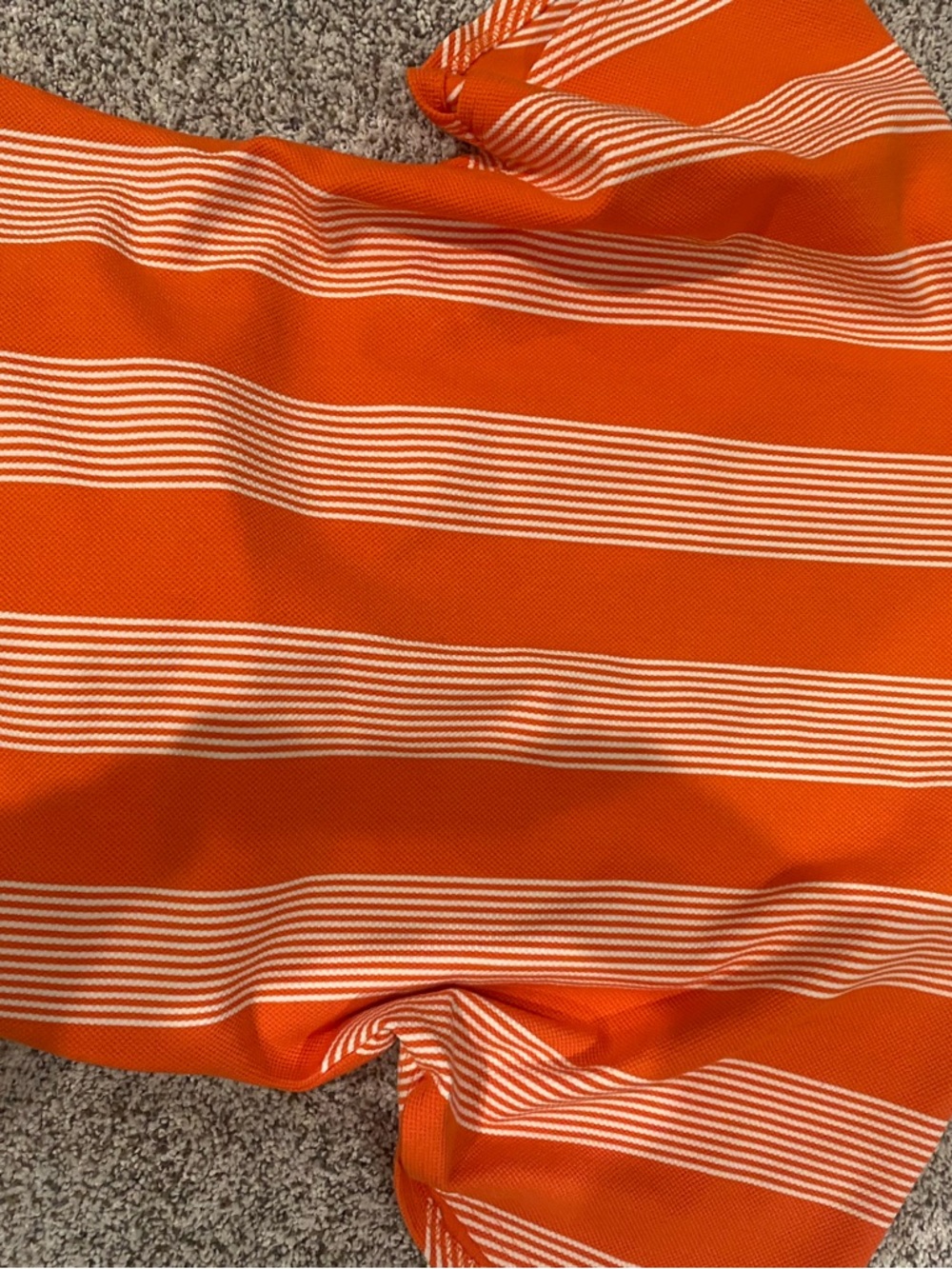 Anthropologie Orange and White Striped Knit Top - Picture 3 of 3